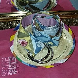 BOGO⛵Pastels 4Spring ReversibleBelt silver D-rings